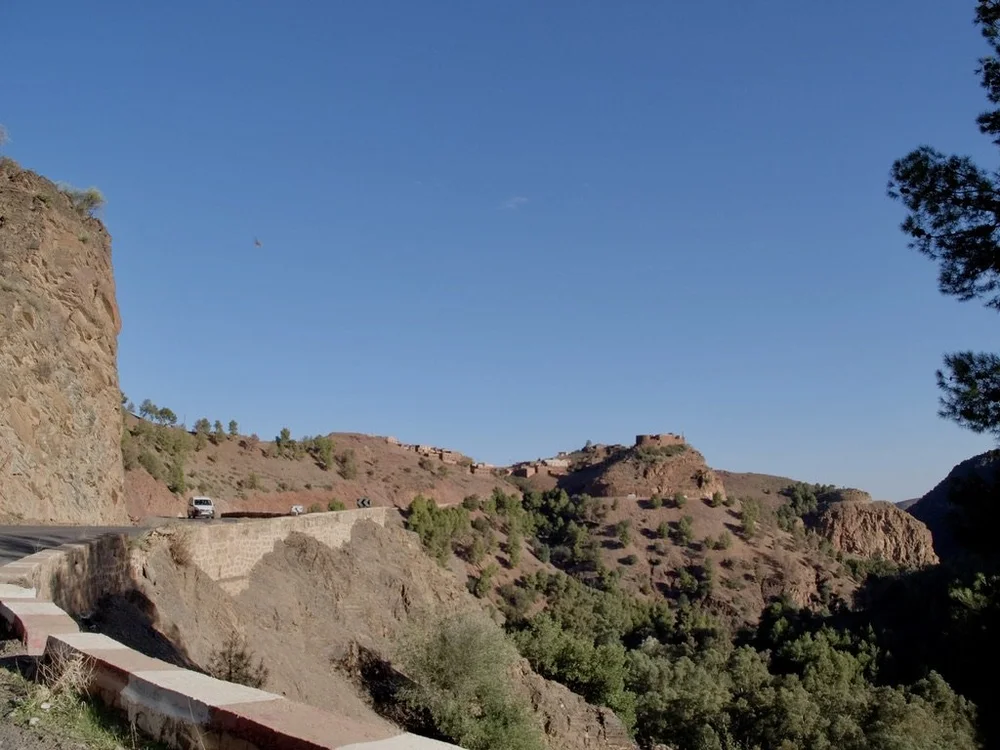 Check out that deserted hilltop kasbah.