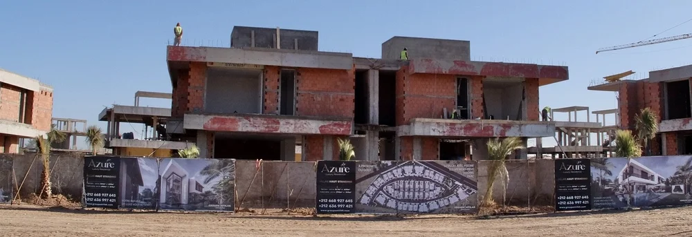  AZURE Luxury Residence Villaas - northern Marrakech.  There were a lot of luxury homes being built along this highway. 