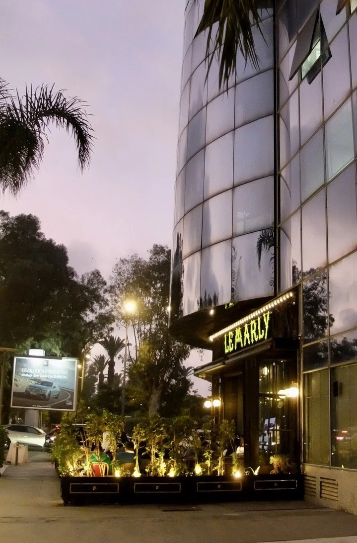  We walked to dinner here as suggested by our driver Farid. The main language spoken in the restaurant was French.  Our table was next to one with a young couple who had just returned from working finance in France. 