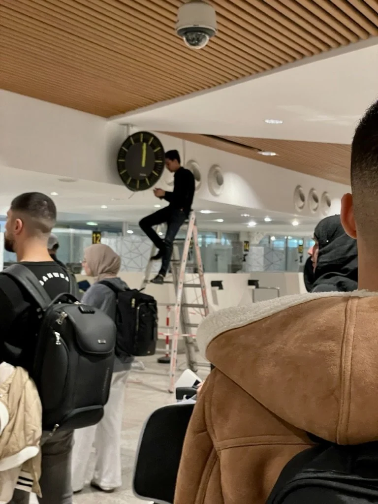 Our Royal Air Maroc flight departed on time.