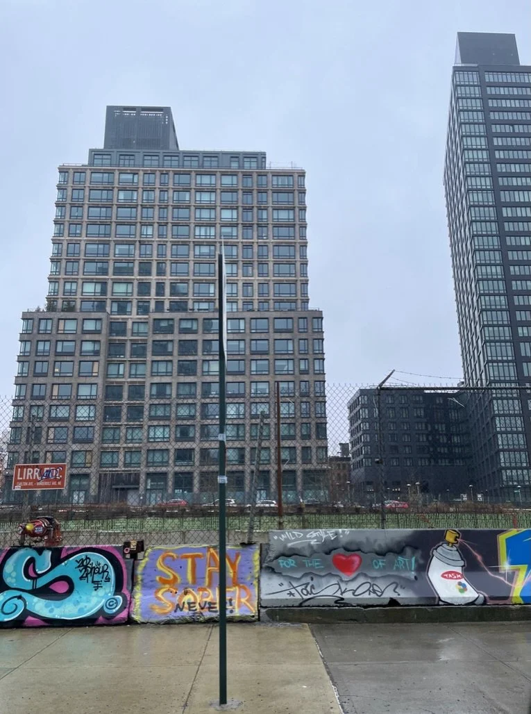  Open Metropolitan Transit Authority (MTA) rail yards along Atlantic Ave. in B'klyn.  There are many residential towers soon to be or recently built along the Atlantic Avenue corridor. 