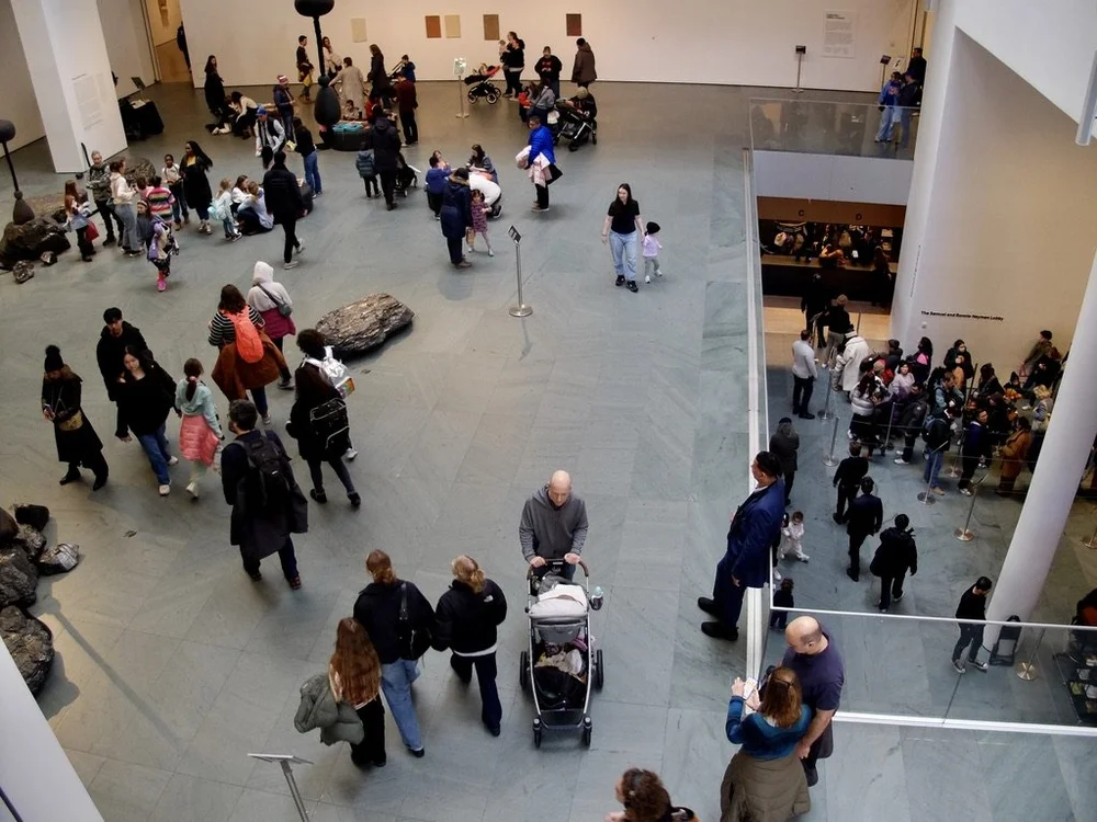  At MoMA on President’s Day.  It was particularly crowded as on the 2nd floor there was a special exhibit on sound designed just for children. 