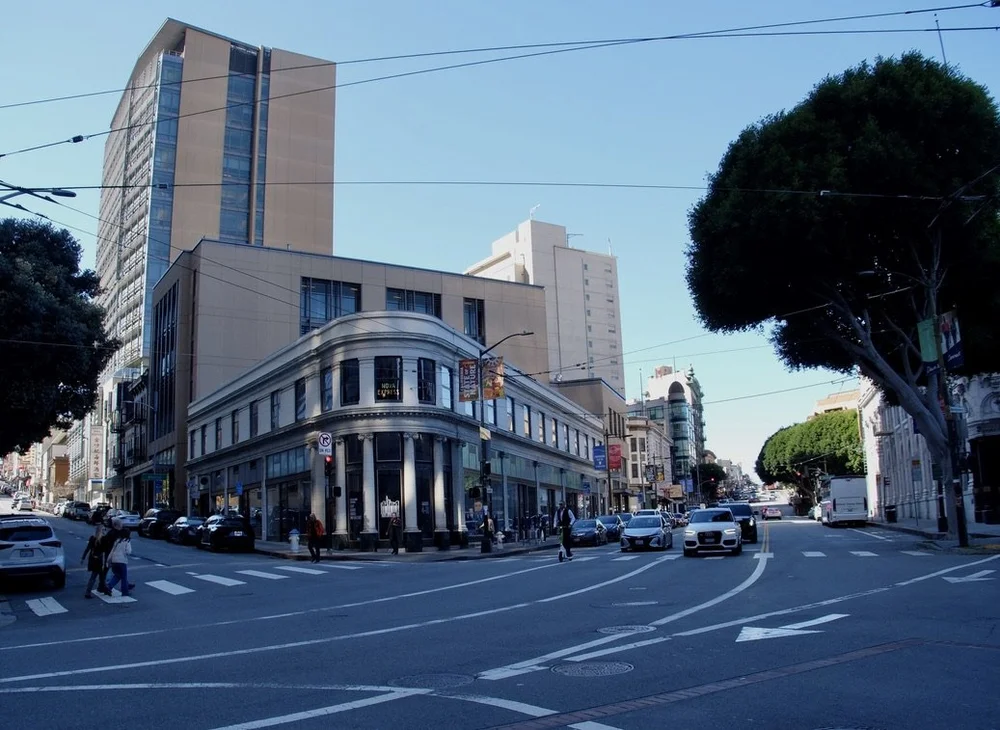  The c. 1913 Colombo Building, at 21 Columbus Avenue. 
