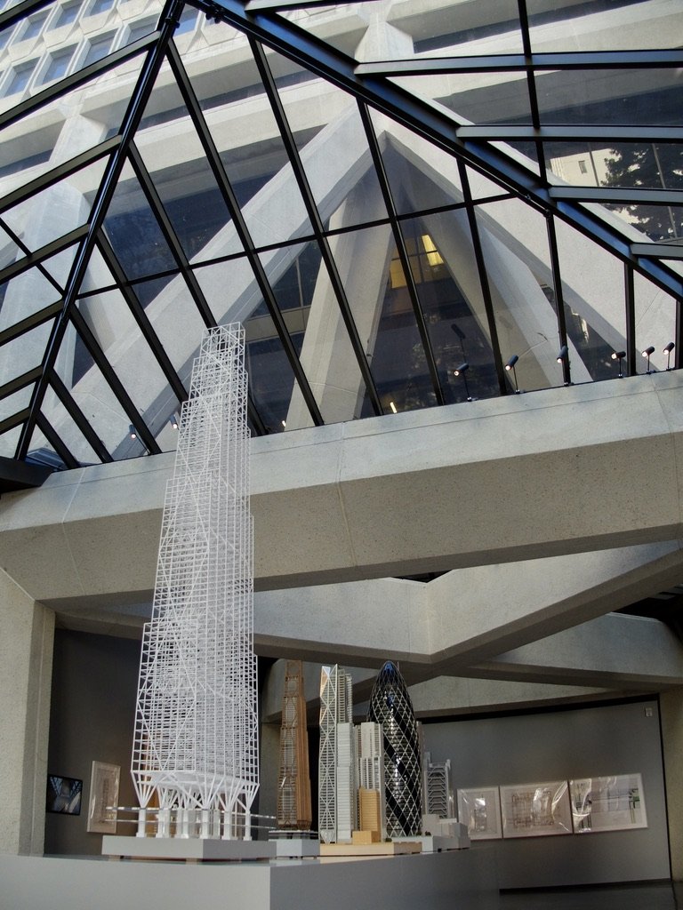 Three stages of 270 Park Avenue, soon to be headquarters for J. P. Morgan Chase.  The Vertical City at Transamerica Pyramid Center.   
