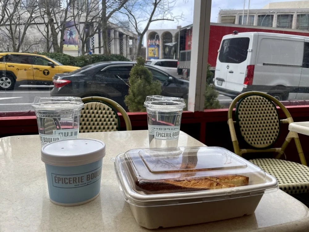 Épicerie Boulud on Lincoln Sq.; another favorite spot of ours for a light lunch.