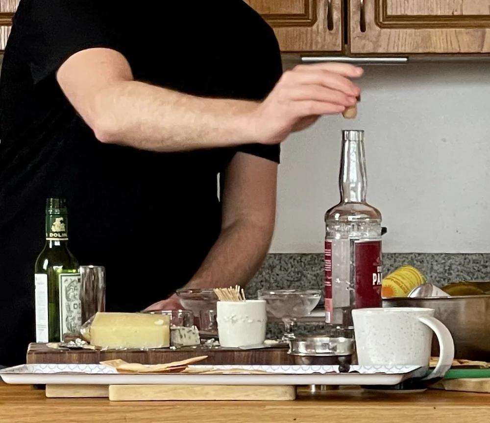 A bespoke martini is created.