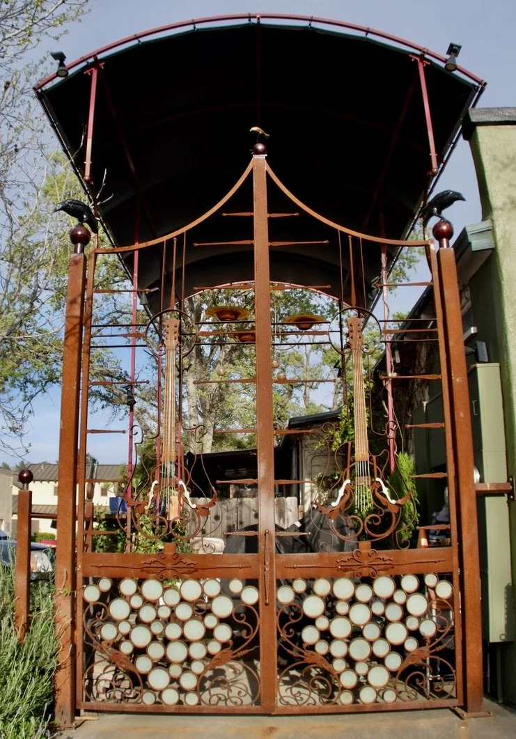 Guitar gate at the Dale Evers Studio..