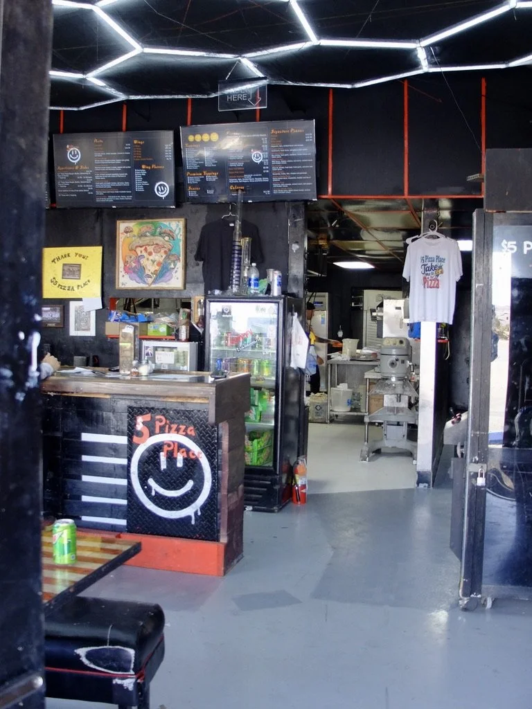 $5 Pizza Place.  282 Old Woman Springs Road, Yucca Valley, CA 