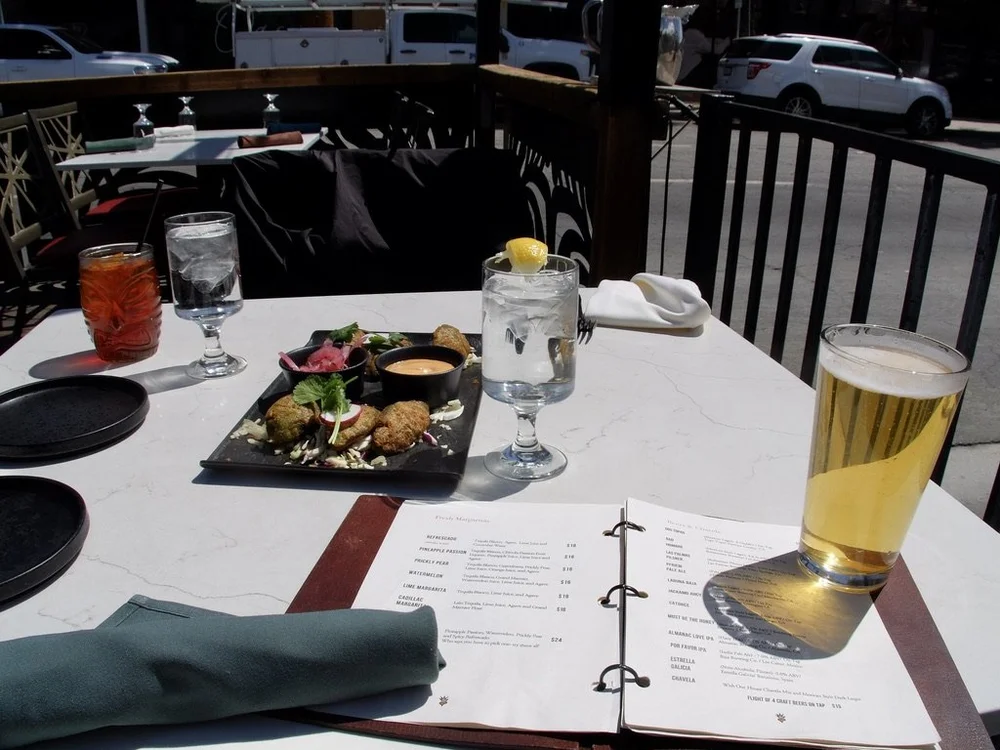  But it was worth it. Finally we were in a place were it was warm enough to sit outside. We had been to Tac/Quila in the past &amp; enjoyed another great lunch here. 