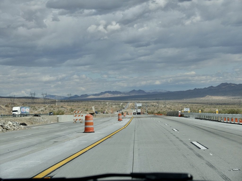 So we drove CA 10 to the Cottonwood entrance to see what there was along the way. Straight ahead are the The Palen Mountains, Palen Dry Lake & Sand Dunes in the B.L.M. Palen/McCoy Wilderness Area. To the right is the beginning of the Chuckwalla