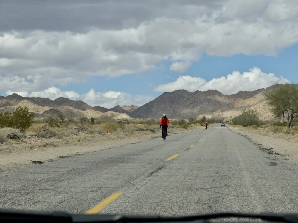  Driving on Cottonwood Springs Road almost 6 miles to the Cottonwood Visitor Center/South Entrance Station of JTNP. 
