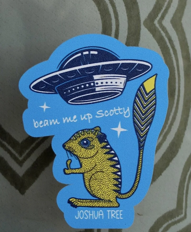 On the door of the office at the Joshua Tree Retreat Center – Institute of Mentalphysics. There was never anyone there.