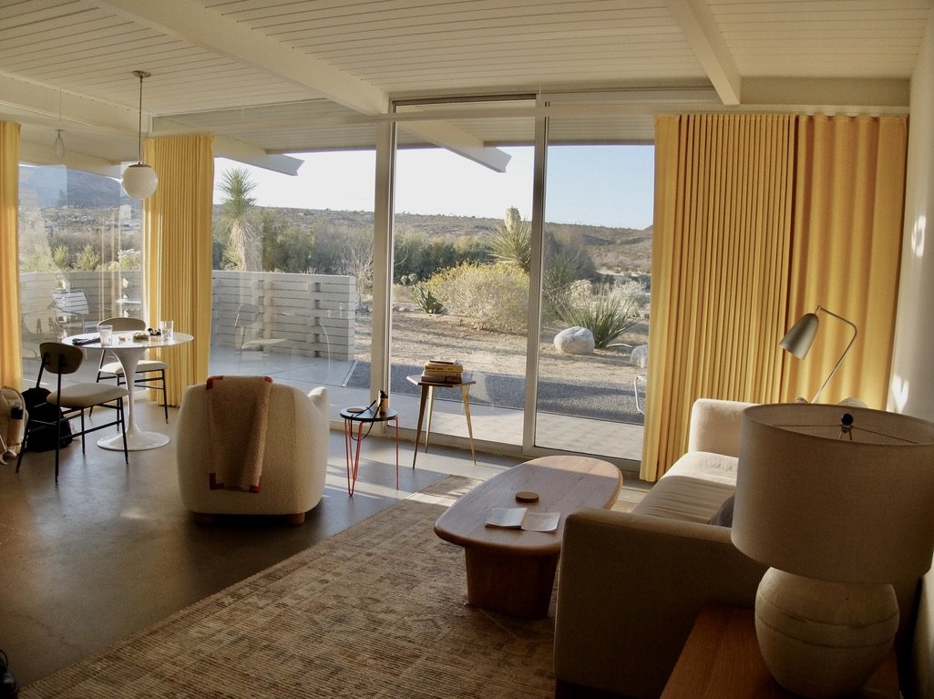 …Harold Zook designed his post-and-beam buildings with a premium on effortless circulation between inside and out." "Brad Dunning’s historic restoration expertise helped guide the revitalization of the bungalows." https://magazine.tablethotels.com