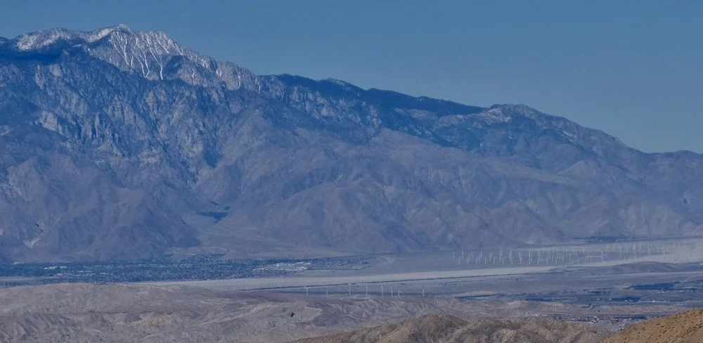  Palm Springs &amp; the wind turbines that provide power. 