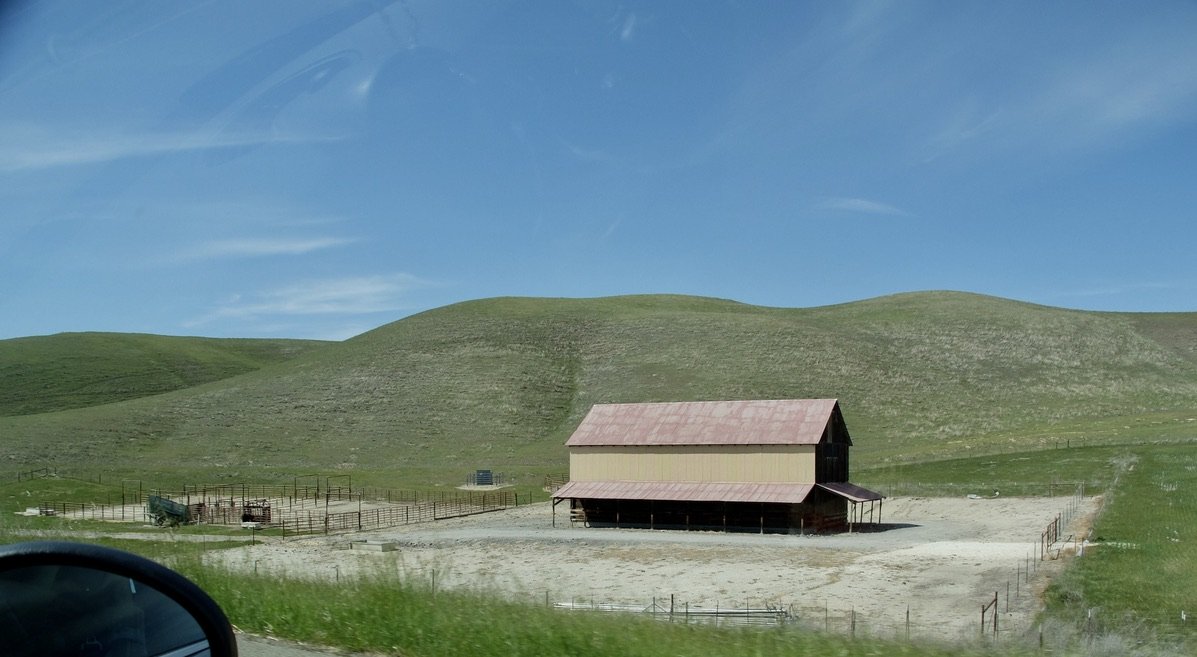 Somewhere along here Nomi noticed a sign for Over Budget Ranch.