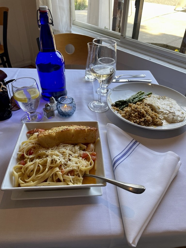 The hostess at our Cambria Lodgings told us about Indigo Moon. We were not disappointed.