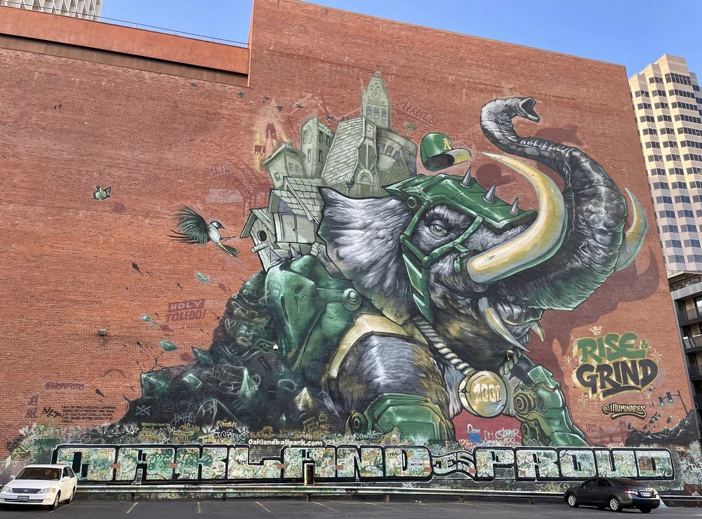 In Oakland on our way to the Paramount Theatre.