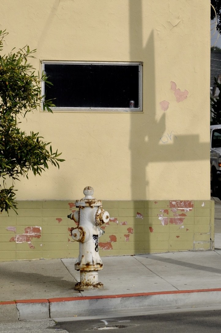  Fire hydrant with a horse ball. 1000 block Judah Street, San Francisco CA.    "'Horse balls were installed where upon the engine driver could tie off his fire horses at a hydrant a safe distance from the fire after unhitching them from the steamer e