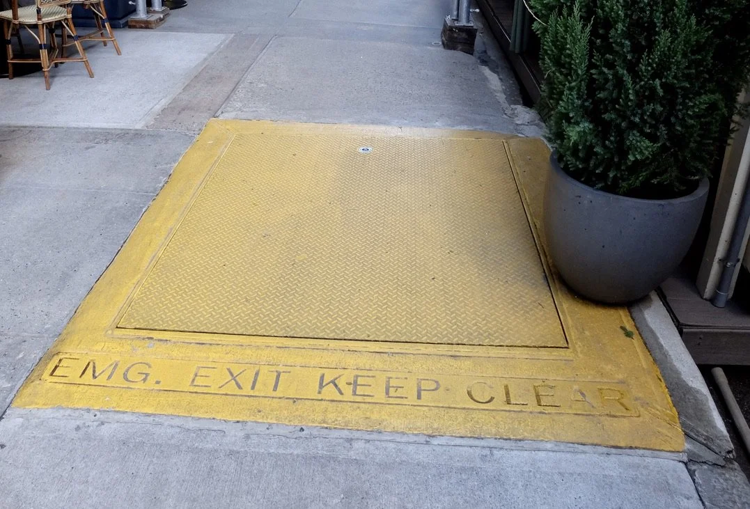 Subway emerg. exit - think "Taking of the Pelham 1,2,3." 57th Street?, Midtown, Manhattan.