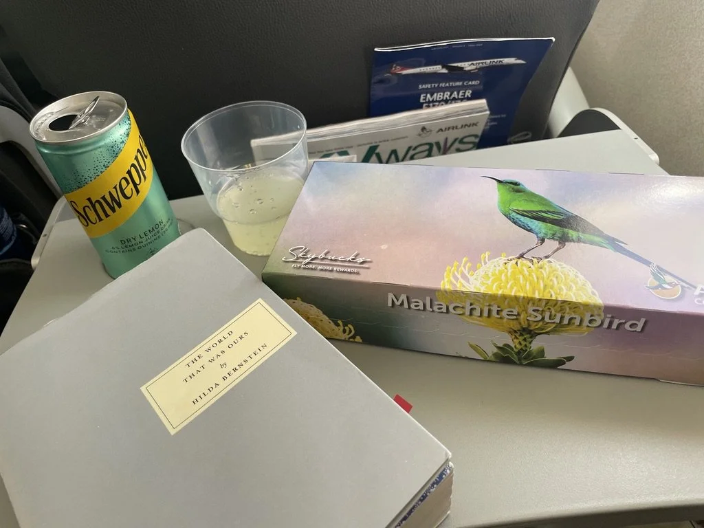 Airlink jet to  Muchenje Safari Lodge, Chobi River, Kasane, Botswana.