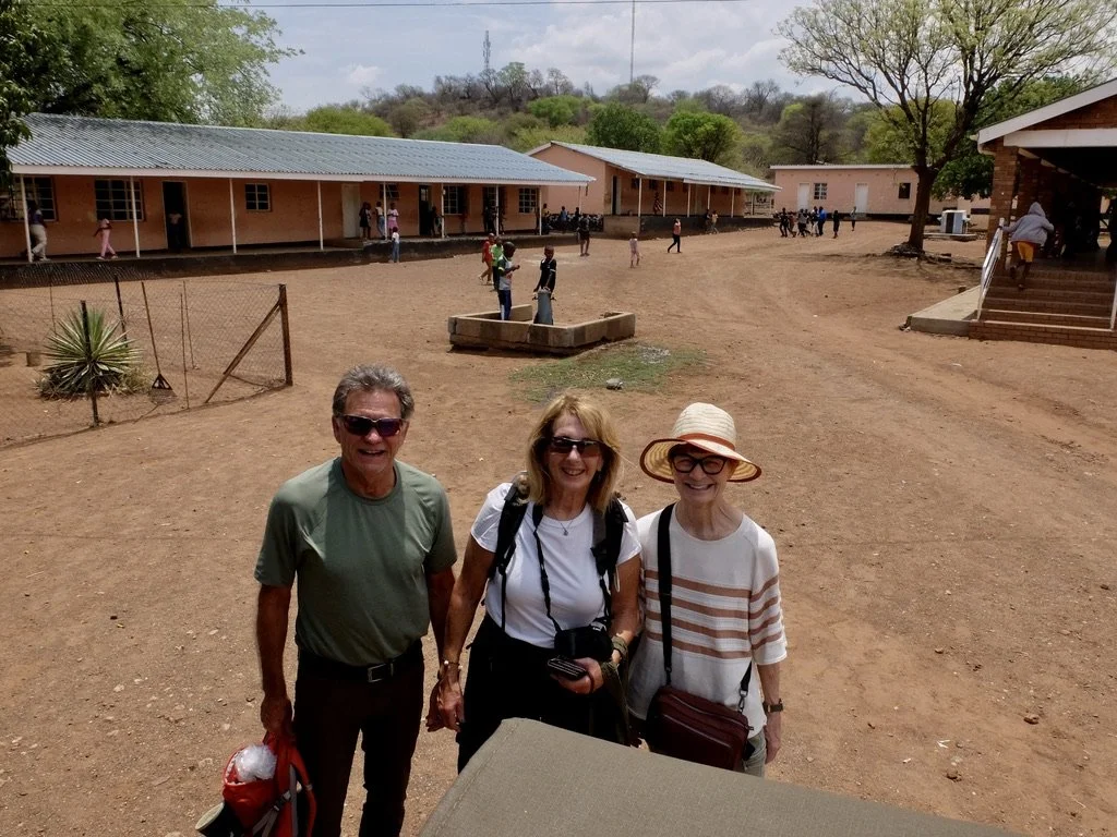 Linda &amp; Greg, from Vermont, brought a suitcase full of school supplies to donate to the Mabele Primary School. 