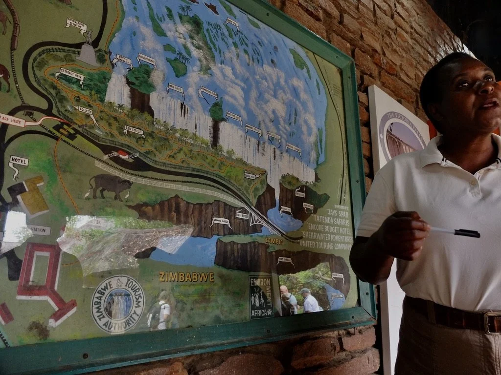  Our guide for a walking tour of the Falls, Precious Maufane.  