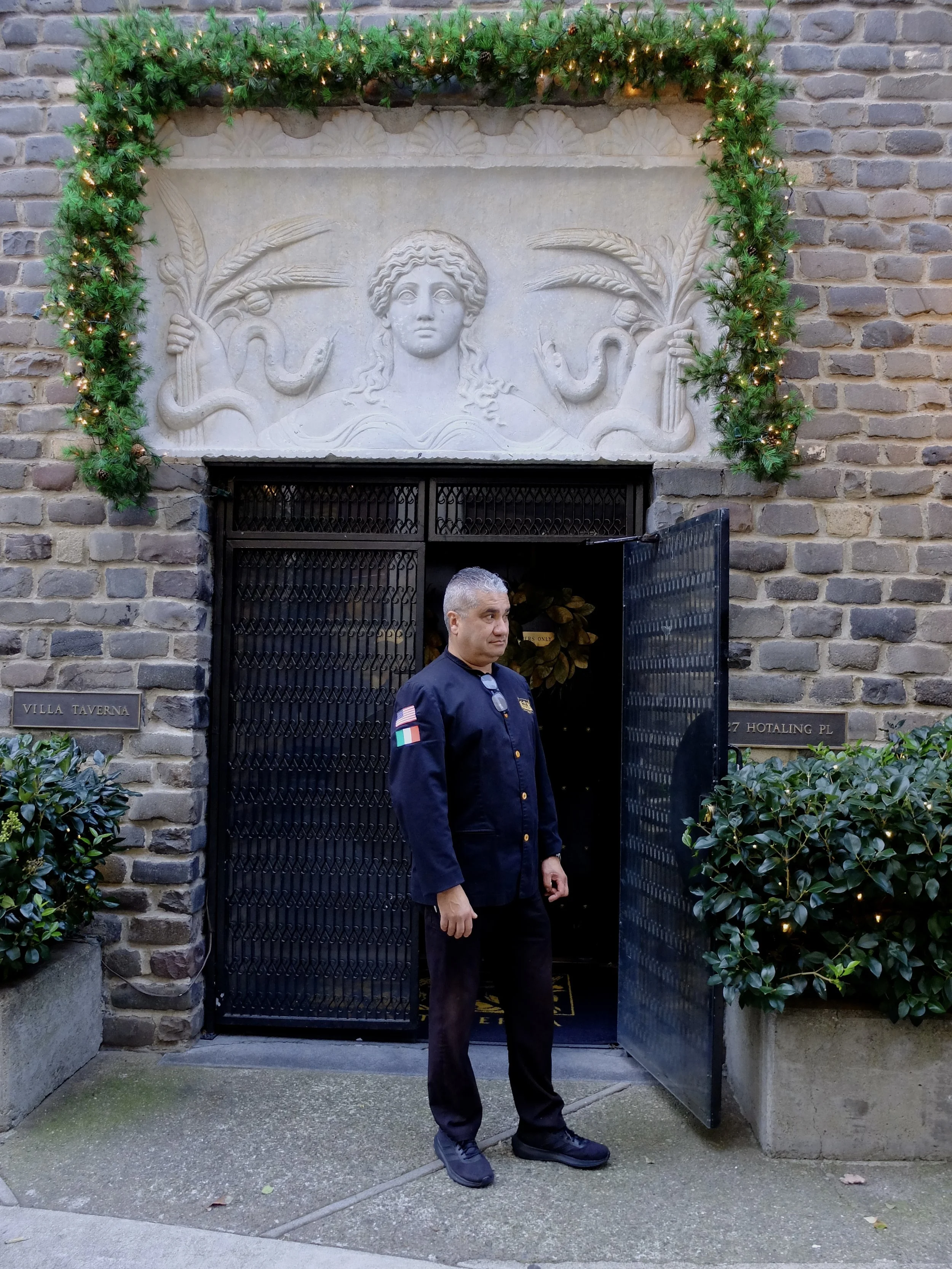  Ca. 1958  Villa Taverna  private co-ed dining club on Hotaling Place.  I had told him I liked his uniform &amp; asked if he’d pose for a photo.   