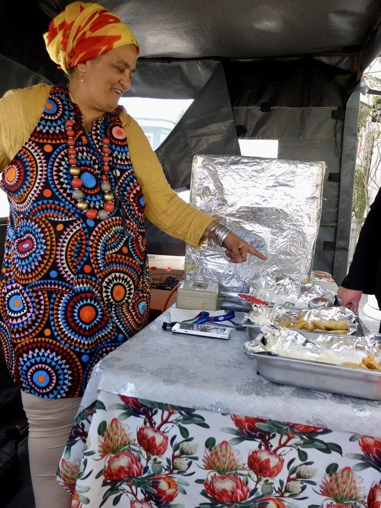  Samosas on the street in Bo-Kaap.  They were really good.  Cape Town Eats Tour with Karen Schmidt.  