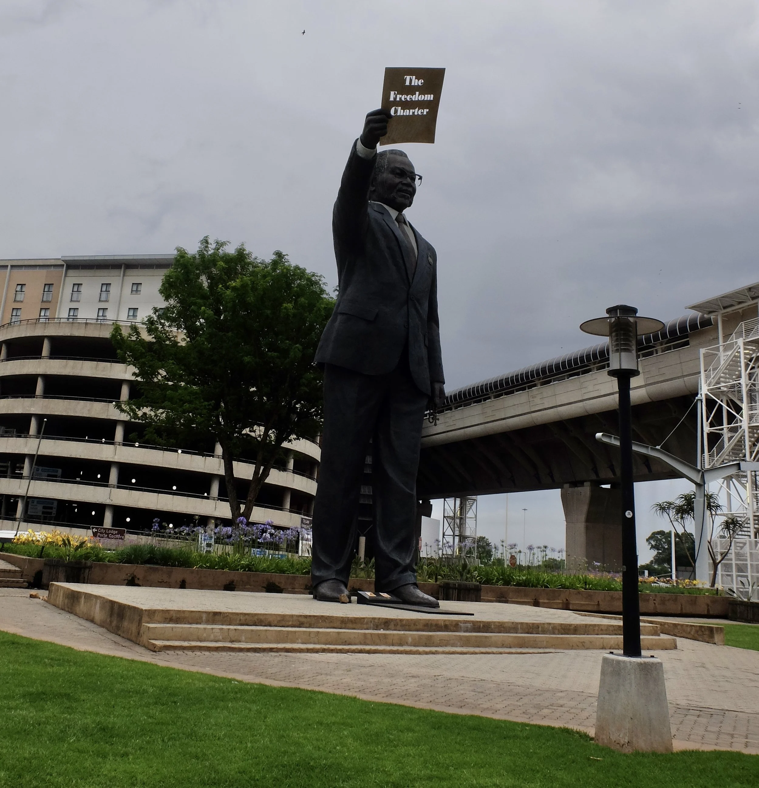   "Oliver Reginald Kaizana Tambo (27 October 1917 – 24 April 1993) was a South African anti-apartheid politician and activist who served as President of the African National Congress (ANC) from 1967 to 1991."  O.R. Tambo Internat’l Airport, Johannesb