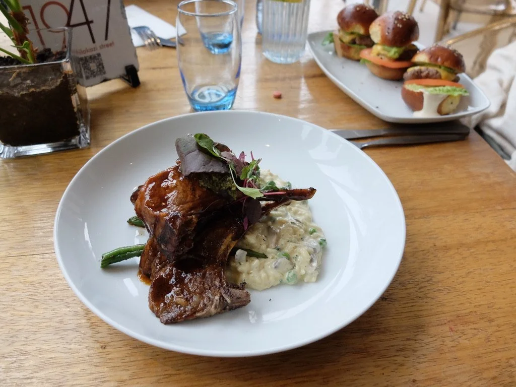  Now for some food.  Lambchops at 1947 on Vilakazi Street, Soweto, Joburg. SA.   