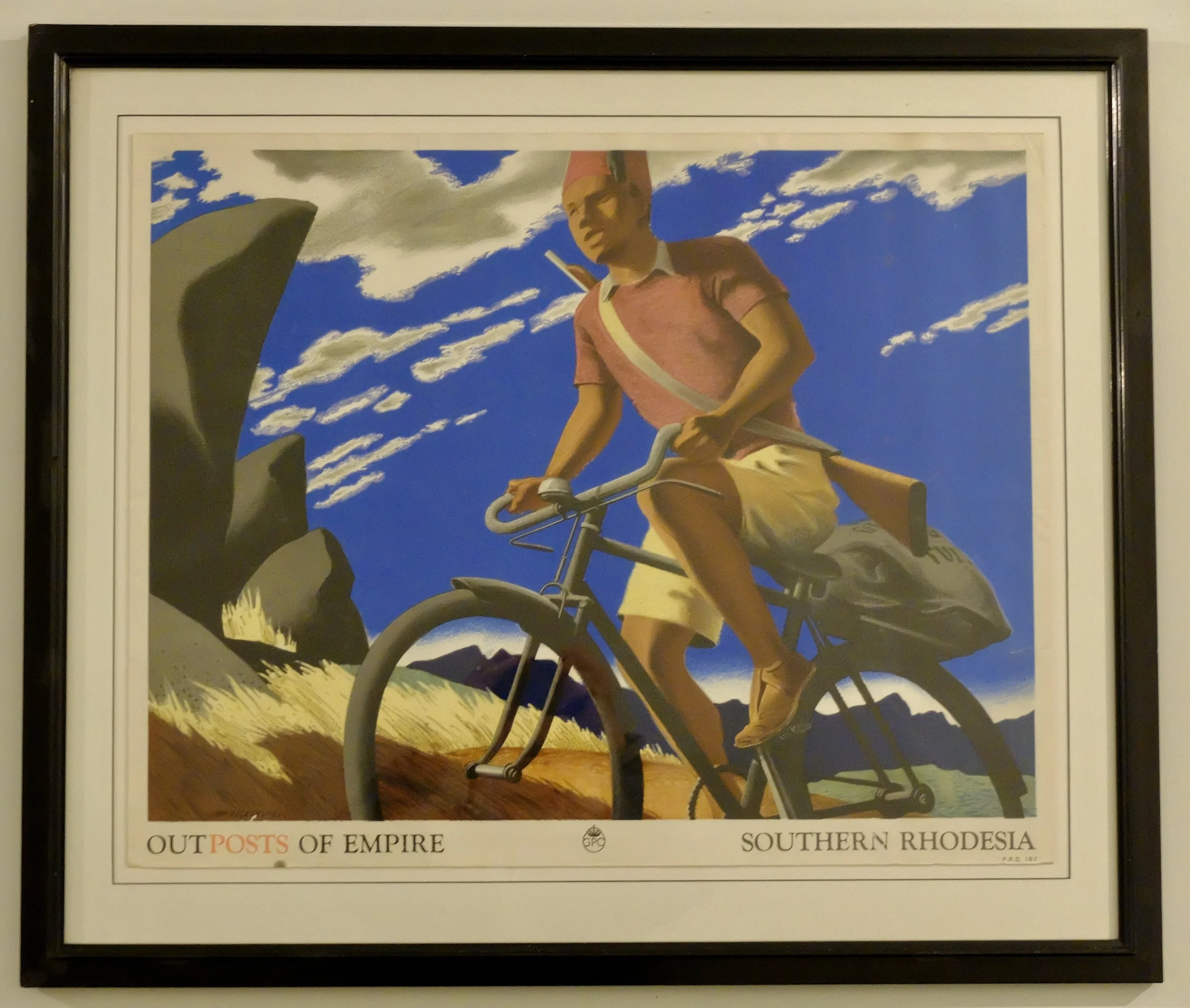  This poster was on the wall facing us as we opened our room door.  Victoria Falls Hotel, Zimbabwe. 