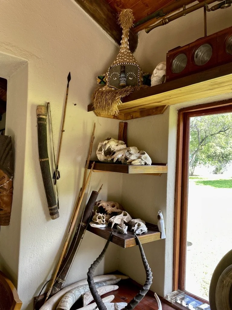  …&amp; after having read Michener’s  The Covenant,  the weapons.  The Oom Paul Kruger Library.  