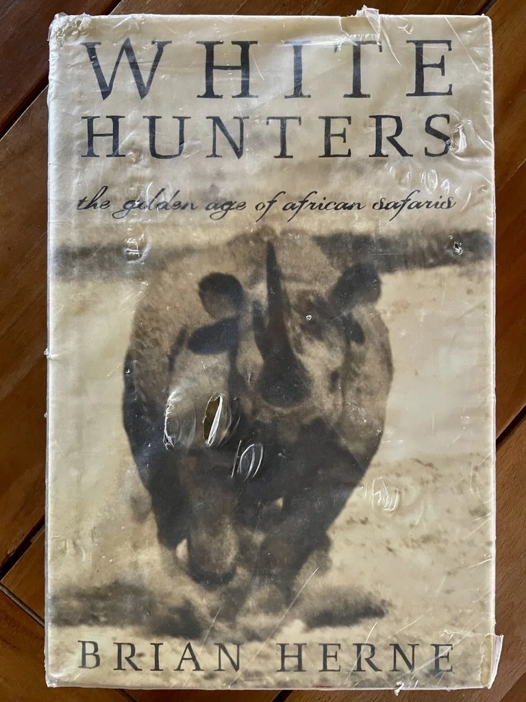  On my return visit to the Oom Paul Kruger Library , I noticed this 1999 book.  Curious about great white hunters (knowing one) I looked inside &amp; found…  