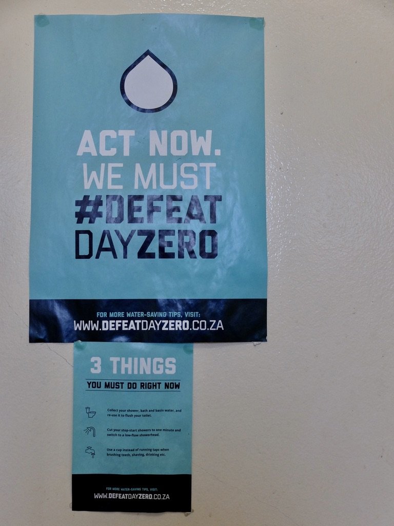  “The Cape Town water crisis …was a multi-year period in 2015–2020 of water shortage in the  Western Cape  region, most notably affecting the  City of Cape Town ….In late 2017, there were first mentions of plans for ‘Day Zero’, a shorthand reference 