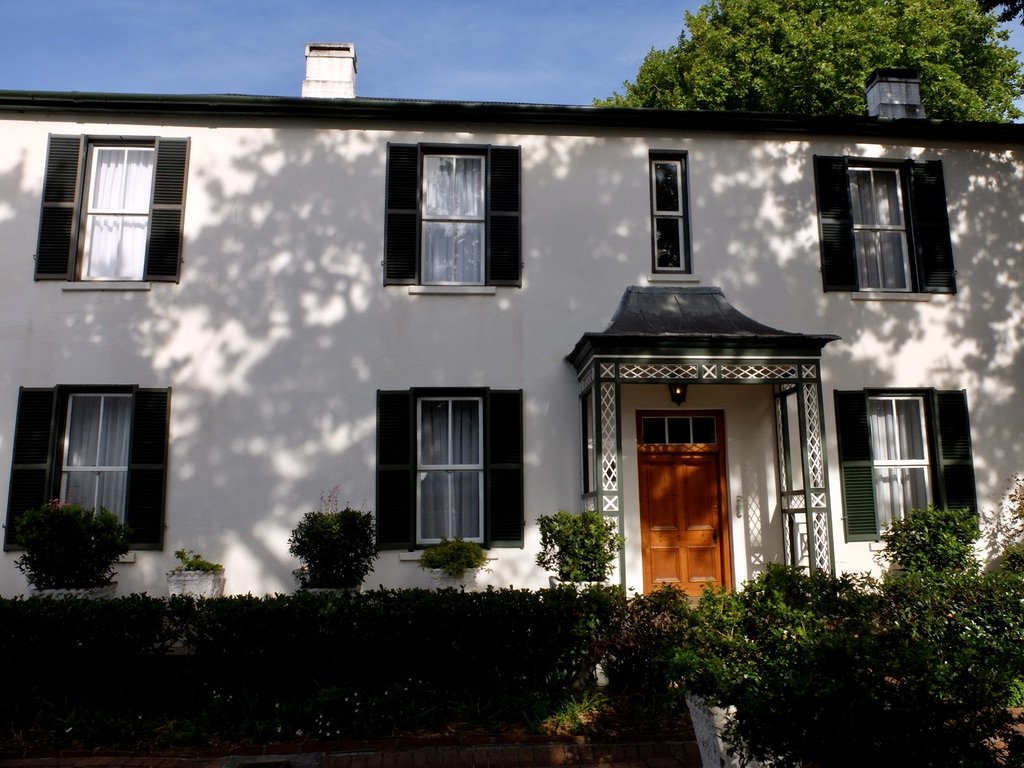  Alphen Boutique Hotel, Cape Town, South Africa.  The larger windows meant the building was more English style. 