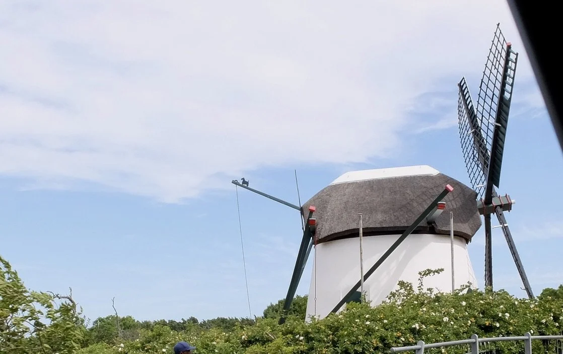  The ca. about 1796  Mostert's Mill is the last working windmill in Africa .  Can you find the dog?  Cape Town Eats Tour with Karen Schmidt. 