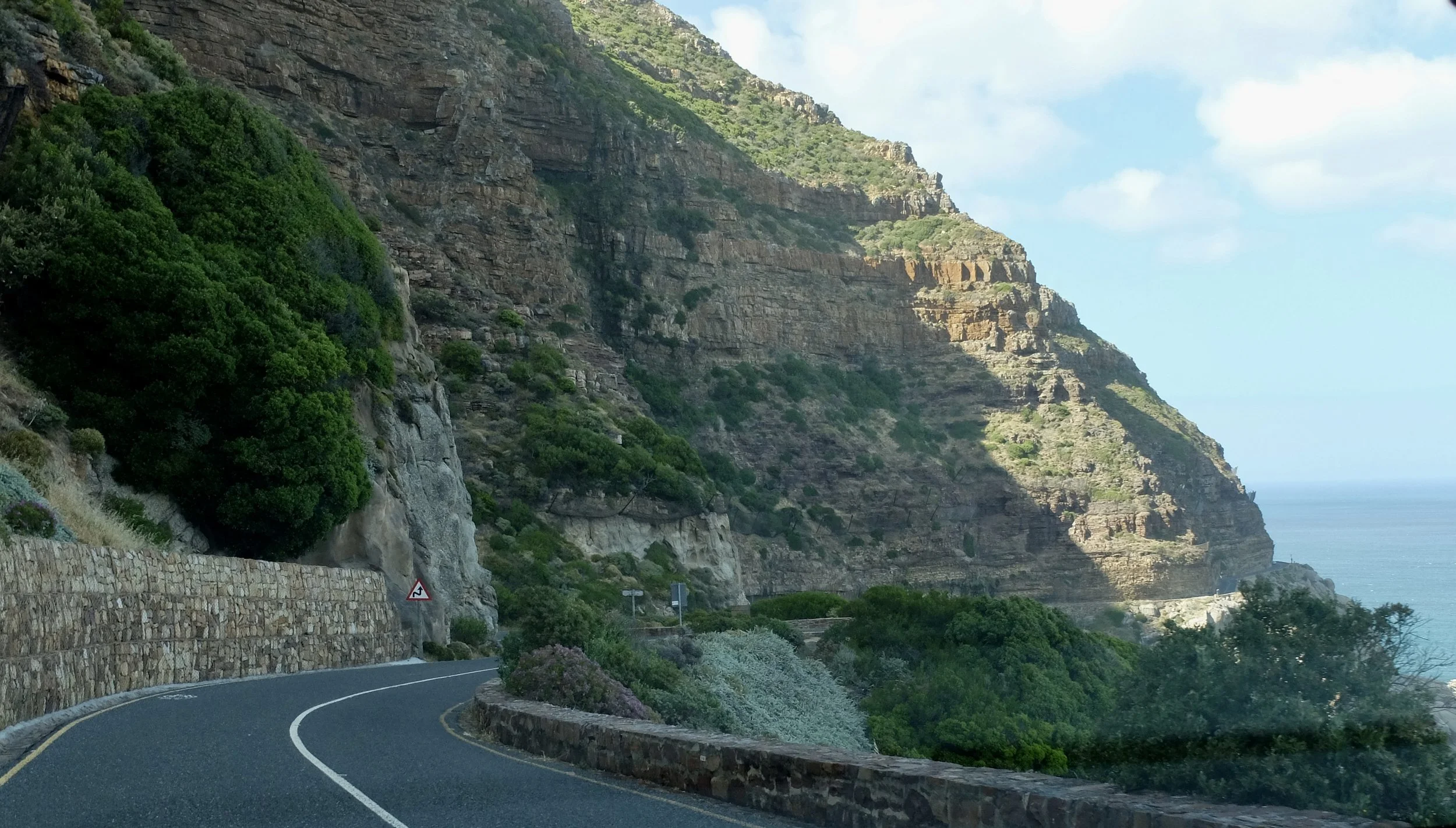  I knew we’d be driving the ca. 1922 Chapman's Peak Drive, one of the world's most scenic drives.  Like the Big Sur drive in California, it is spectacular &amp; often closed in sections for repairs. 