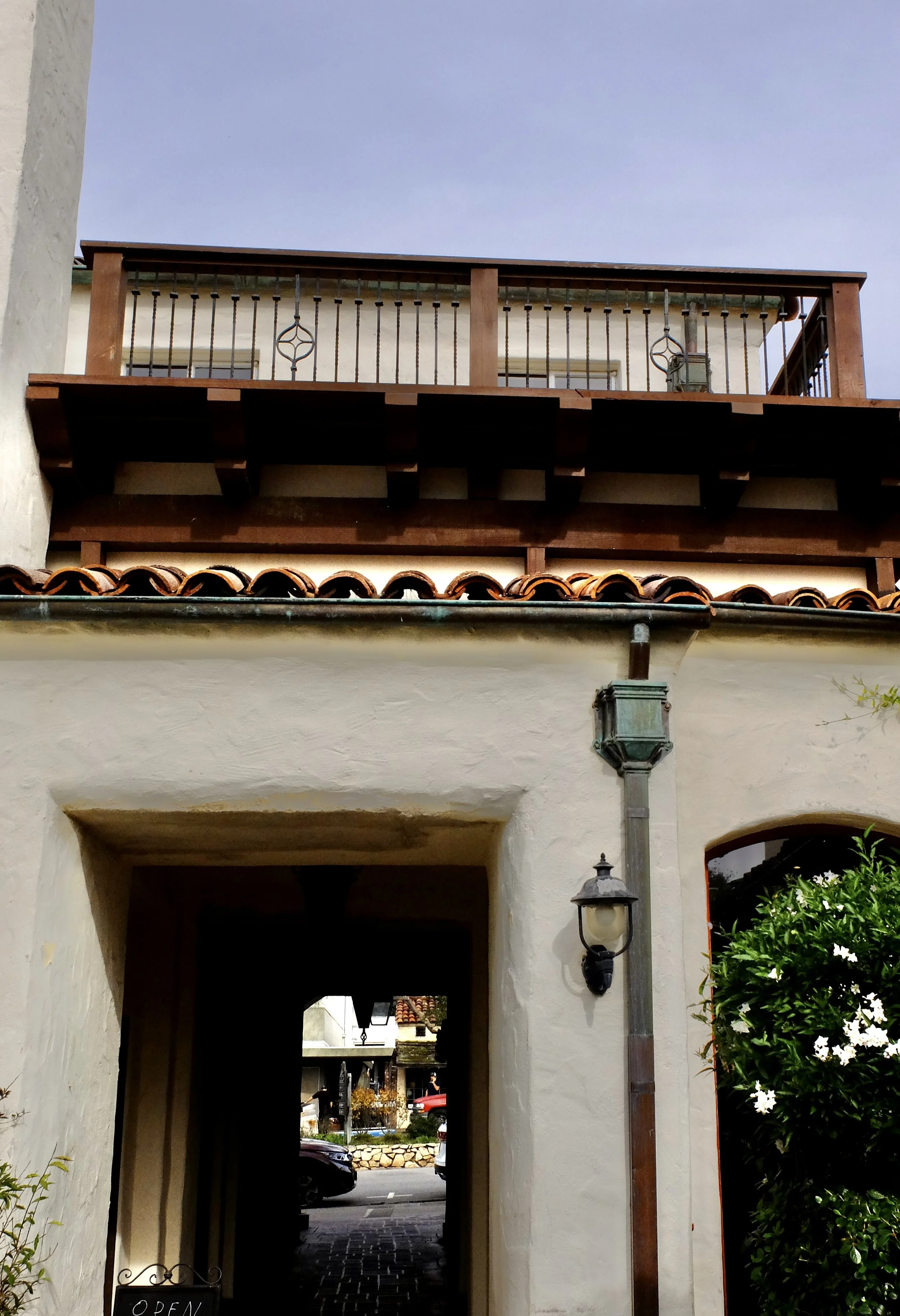  From the courtyard of The Carmel Coffee House which we had visited in the past. 