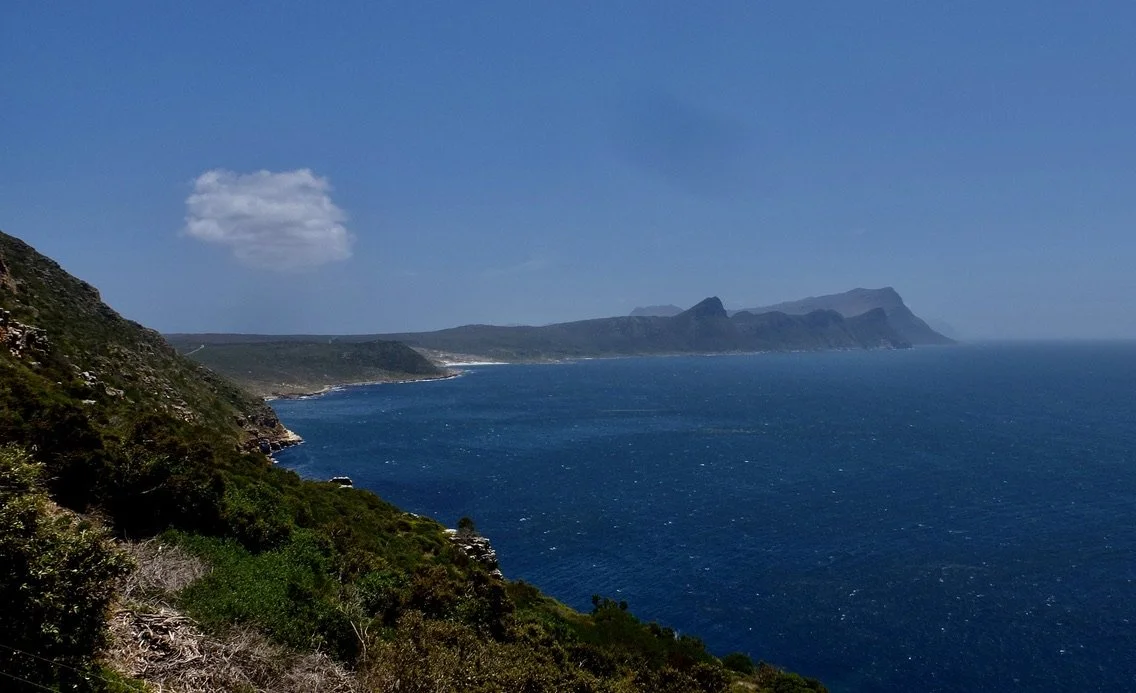  From Cape Point looking north along Buffels Bay.  We were headed up that way to Kalk Bay. 