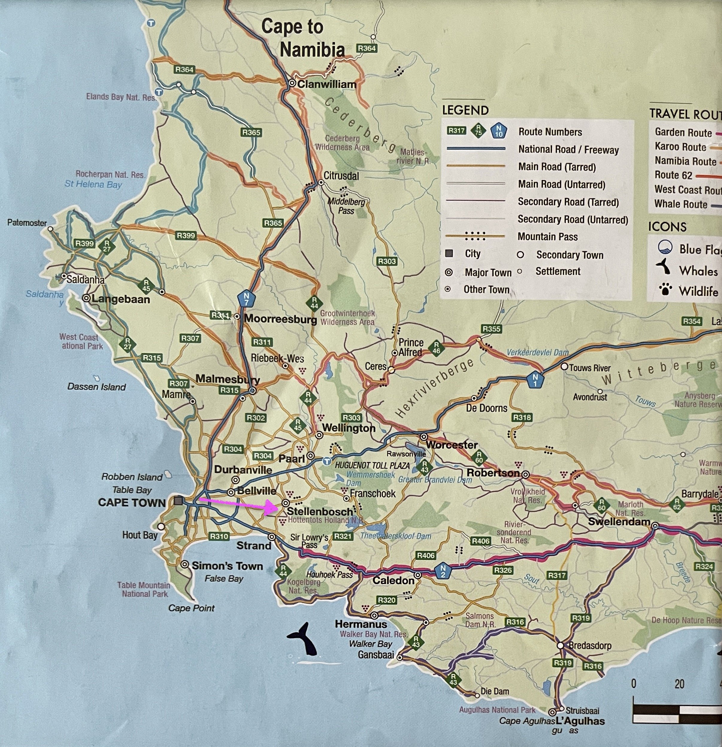  Cape Town to Stellenbosch. 