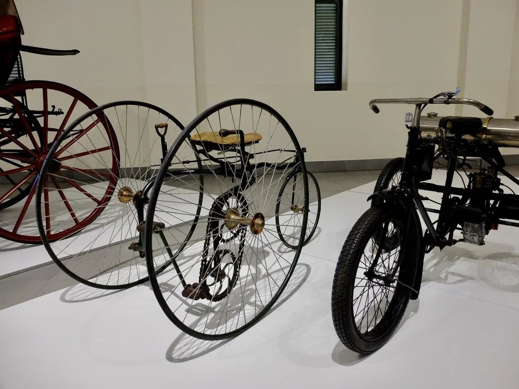  Howie managed to get us to the L'Ormarins Motor Museum in Franschhoek before it closed for the day. We had the place to ourselves.  I could use that tricycle.   