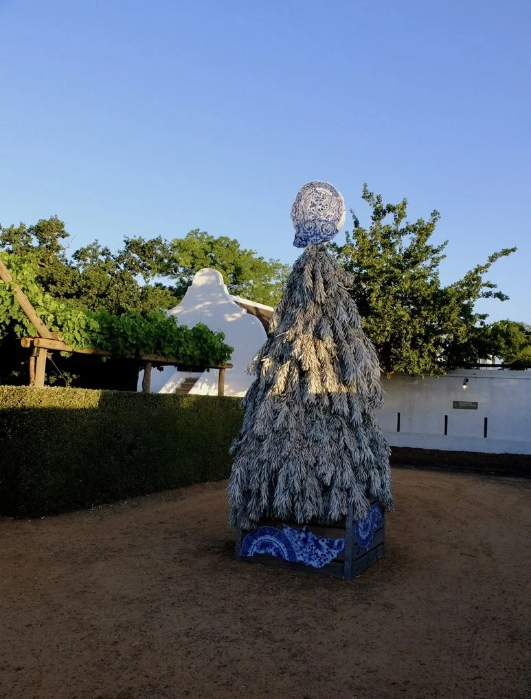  Christmas tree sourced with local vegetation.  Babylonstoren Farm Hotel. 