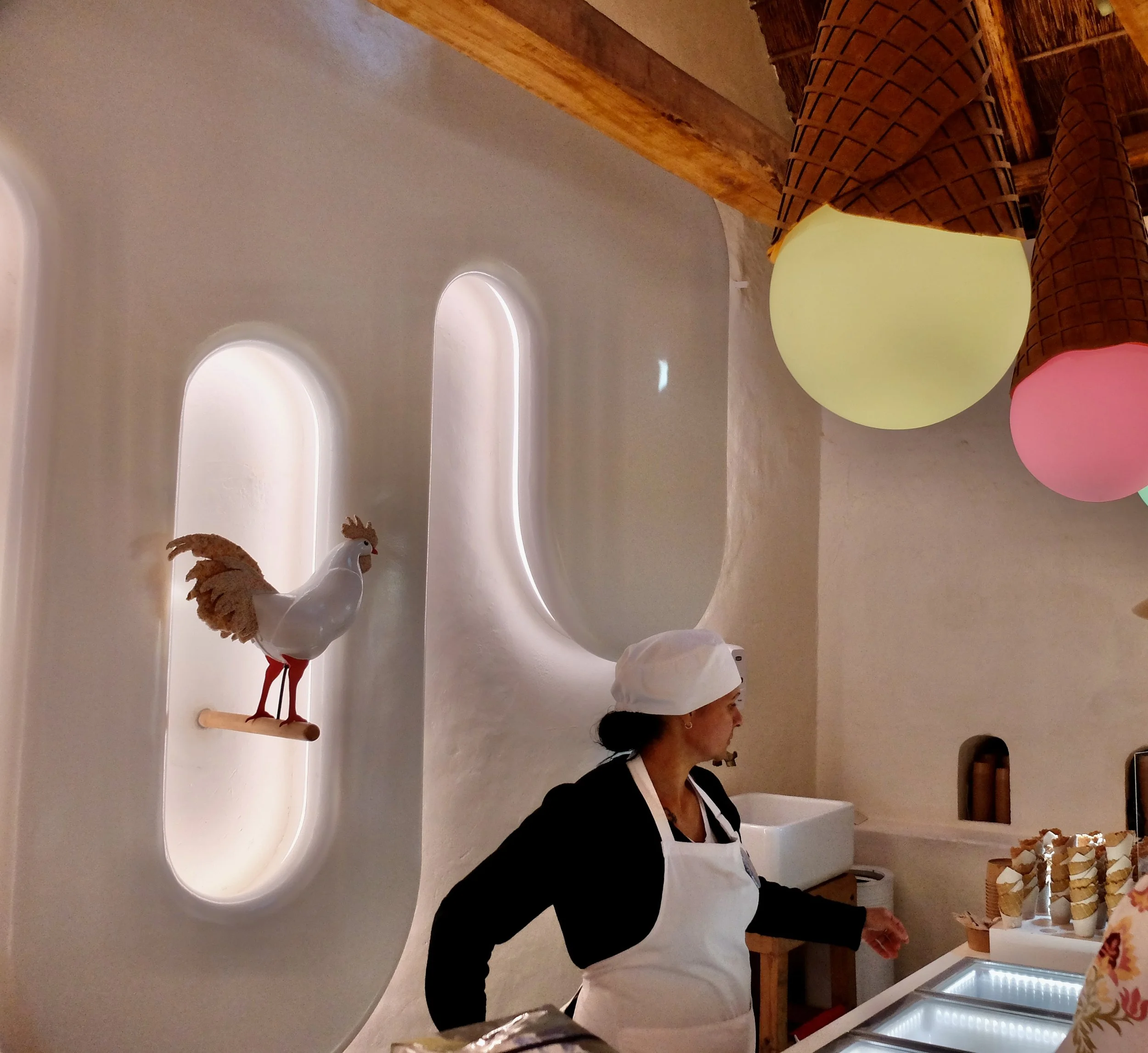  Carla’s Mediterranean w ater buffalo milk gelato at B abylonstoren Farm Hotel. 