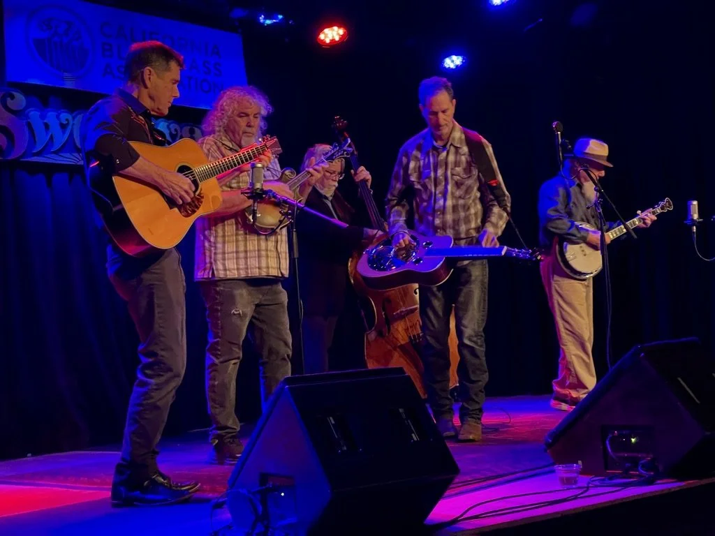  The California Bluegrass Association has an open mic the 4th Sunday of the month at the Sweetwater Music Hall in Mill Valley.  This band are professionals. It’s the  bass player’s 1st time.  He was really good.  This was the last time for the banjo 