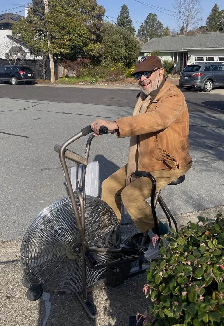  Our neighbor was trying to get rid of this vintage Schwinn exercise bike.  Entertaining handling here as well but I wasn’t a taker.  