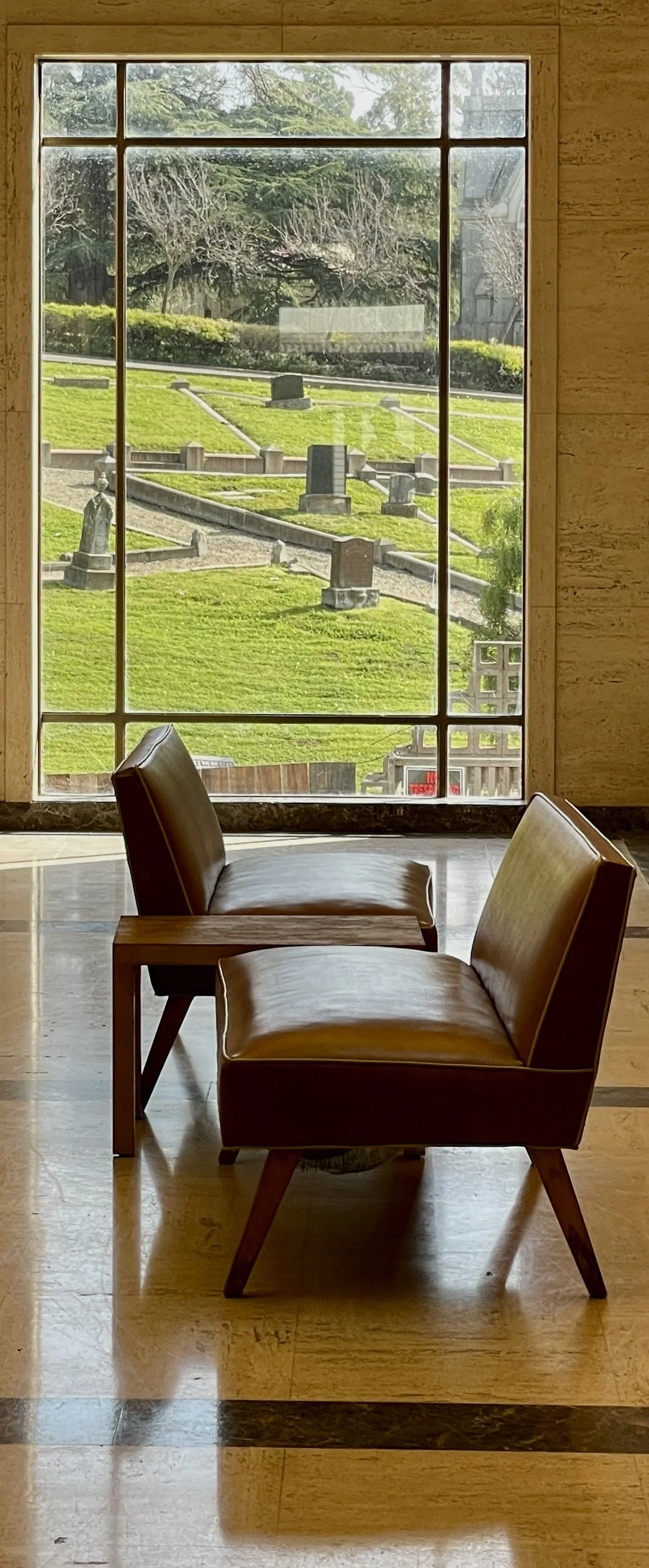  Mountain View Cemetery in Oakland was established in 1863 &amp; designed by Frederick Law Olmsted. (Also New York City's Central Park, Brooklyn's Prospect Park, and much of U.C. Berkeley and Stanford University.) 