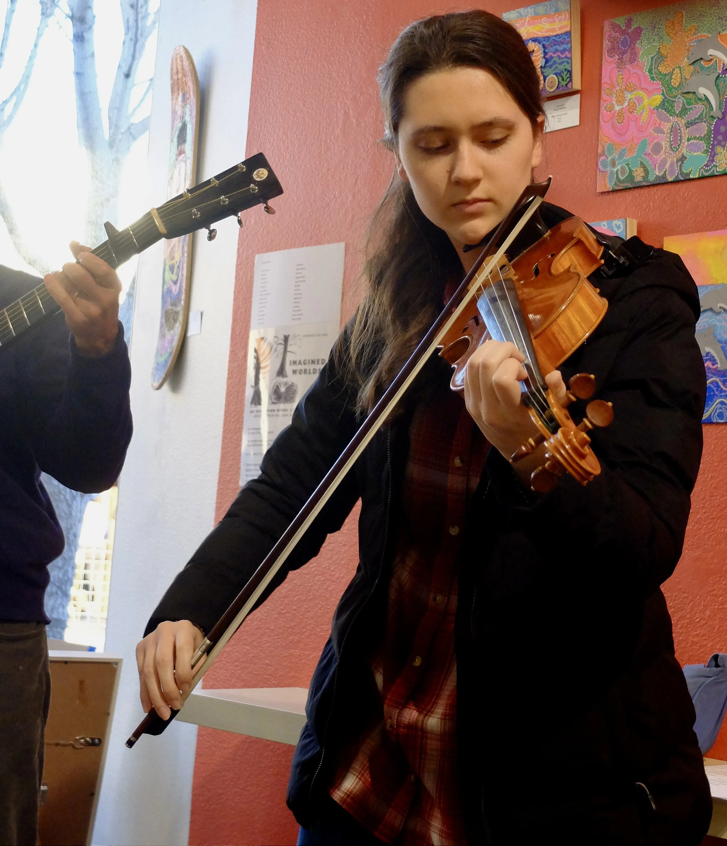  Sara, first time playing with Big Oak bluegrass band &amp; making it a quartet. 