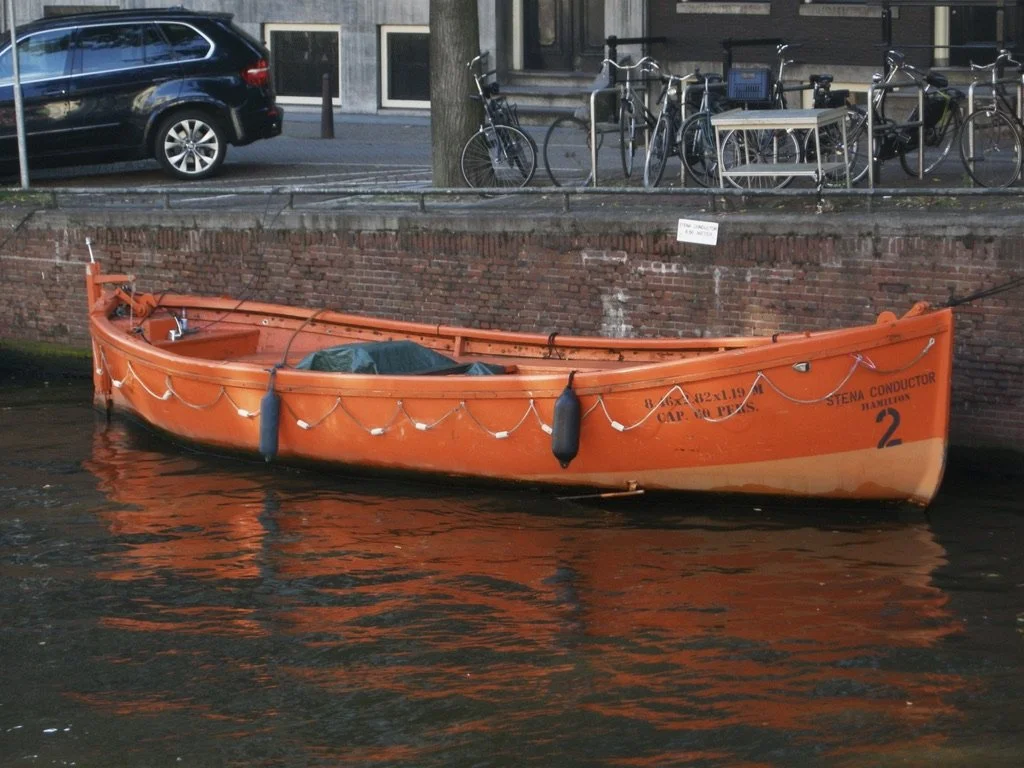  There are lots of boats on the canals of Amsterdam, Holland, but this one captured my attention. Nikon Cool Pix 5100. 