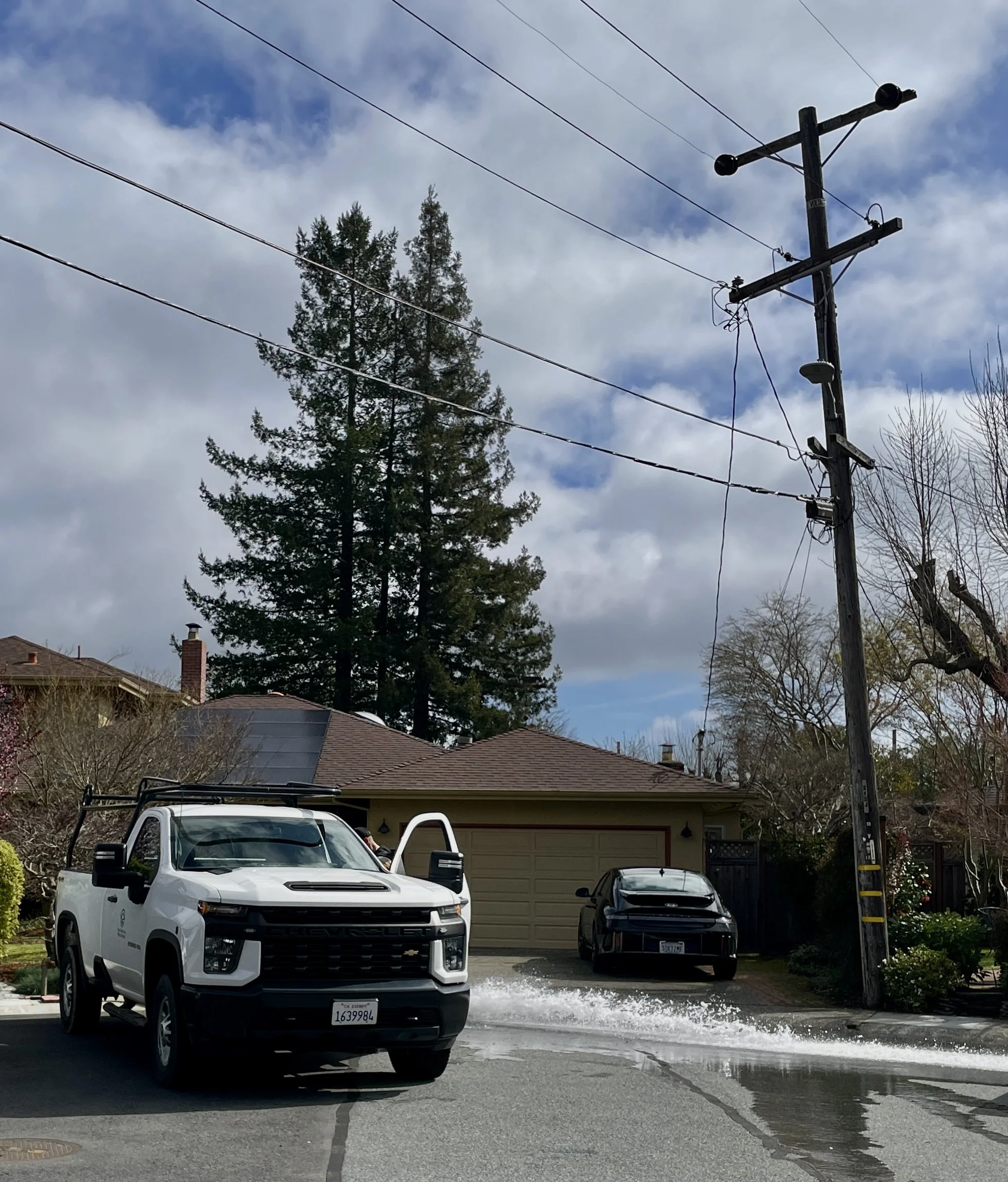  We are at the absolute end of the water line.   Every once in a while the Marin Municipal Water District…  