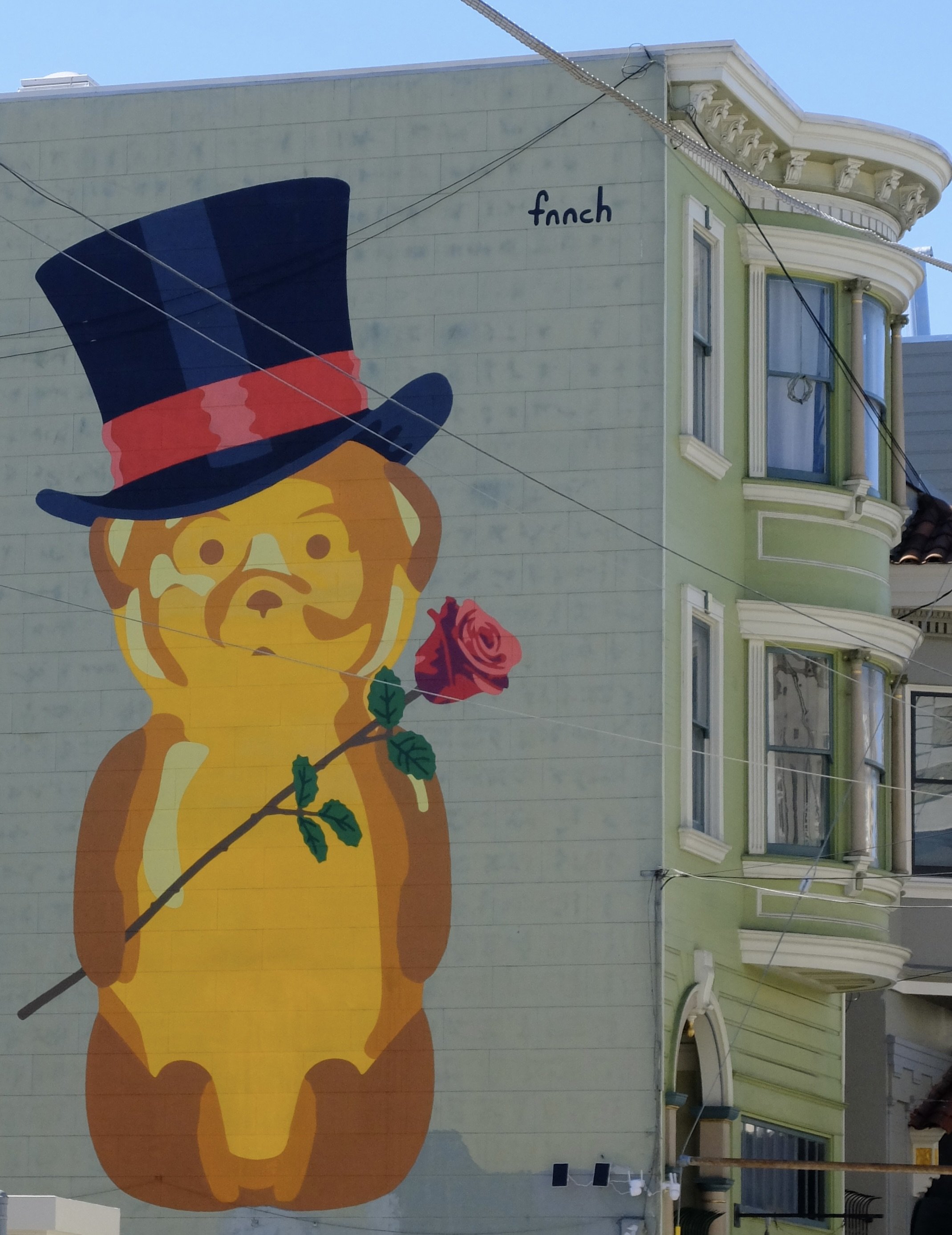  And San Francisco.  On the side of the Green Street Mortuary.   